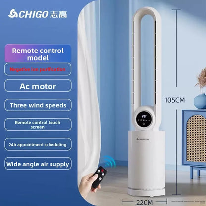 Ventilateur tour sans pales Chigo 220V, refroidisseur d'air silencieux à circulation d'air, ventilateur sur pied pour la maison