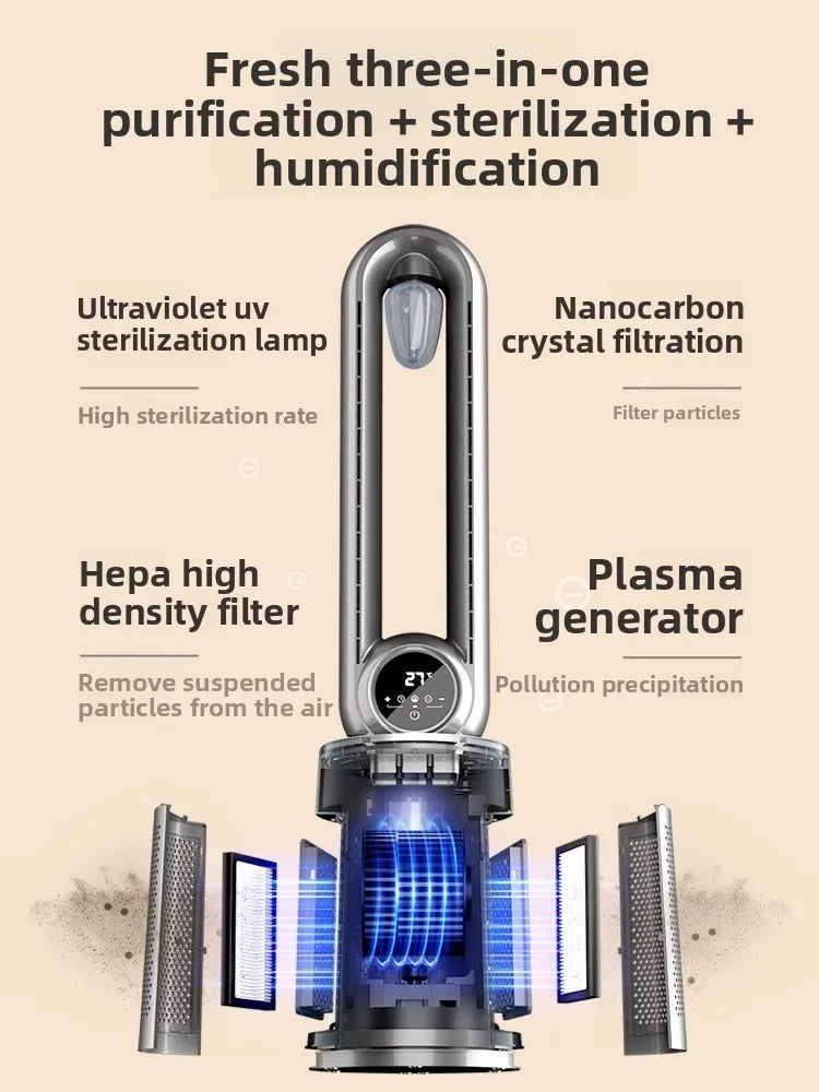 Ventilateur tour sans pales Chigo 220V, refroidisseur d'air silencieux à circulation d'air, ventilateur sur pied pour la maison