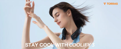 COOLIFY-Climatiseur portable à 3 manches, ventilateur de cou, refroidissement complet du corps, contrôle de la température AI, refroidisseur portable, blanc