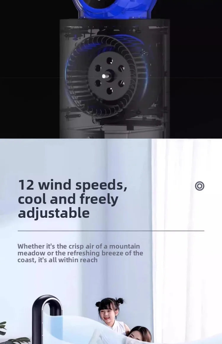 Ventilateur tour sans pales Chigo 220V, refroidisseur d'air silencieux à circulation d'air, ventilateur sur pied pour la maison